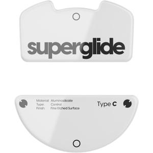 Superglide Glass Mouse Skates - Consistent Controllable Glide, Polished Round Edge, Super Balanced Gaming Mouse Feet with Durable Sole for Razer Viper v3 Pro (Type-C, White)