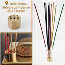 CiLoN 4in1 Incense Holder, Frankincense Burner, Essential Oil Burner Aromatherapy Diffuser, Resin Burner, Esfand Burner with Tea Candle Warmer. Spiritual Gift for Yoga & Meditation Lovers. 304SS Black