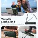ESR for iPhone 17 Pro Max Phone Case with Stand, 23ft Military-Grade Drop Protection with Camera Control, Shock-Absorbing Rugged Cover, Compatible with MagSafe Accessories, Cyber Series, Green