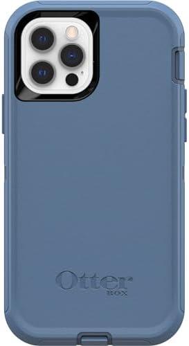 OtterBox Defender Series Screenless Edition Case for iPhone 12 & iPhone 12 Pro (Only) - Case Only - Non-Retail Packaging - Baby Blue Jeans (Blue)