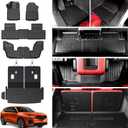 GALVAGNIATE Floor Mats Cargo Liner for 2022-2024 2025 Acura MDX, All Weather TPE 2-in-1 Cargo Mat with Backrest Mat for MDX Accessories 
