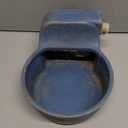 Automatic Dog Water Dispenser with Anti-tip Bracket, 68 oz Outdoor Dog Water Bowl Dispenser, Auto Refill Water Feeder for Pets & Livestock, Food Grade Waterer Fit 3/4" GHT Faucet, Wide Mouth (Gray)