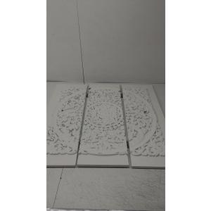 Painting ORNAMENT White 12 x 35,5 inch, 3 Panels