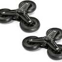 Mallofusa Pair of Replacement Stair Climbing Shopping Cart Wheels for Shopping Laundry Cart