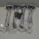 12 Pack - 12 inch Black Hidden L Shelf Bracket (1/5 Inch Thicked) Iron Floating Shelf Brackets Rustic Industrial Metal Brackets for Shelf Support