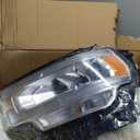 FIONE Headlight Compatible with Dodge Ram 2500 3500 2019-2024 W/LED Daytime Running Light DRL Head Lamp Assembly Chrome Headlamp Left Driver Side 68360181AC