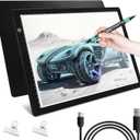 A4 LED Light Pad Tracing, Light Board for Diamond Painting, Ultra-Thin Copy Light Box, USB Powered with Adjustable Brightness Art Tracing Box for Drawing, Sketching