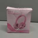 USB C Wired Over-Ear Headphones with Mic, Hi-Fi Stereo Sound, Noise-Isolating Ear Cups, Comfortable Fit for iPhone15/16, Samsung Galaxy S24/S23, Type-C Phones & Tablets (Pink)