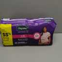 Depend Night Defense Adult Diapers, Incontinence & Postpartum Bladder Leak Underwear for Women, Disposable, Overnight, Large, Blush, 22 Count