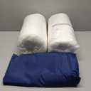 Outdoor Chair Cushions 24x24 Inch, Waterproof Fade Resistant Deep Seat and Backrest Cushion Set for Patio Furniture, Navy, 1 Set