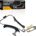 10PCS Engine Timing Chain Kit W/Sprocket & Guide & Tensioner Timing Chain Set Compatible with Toyota Corolla 2009-2019 Prius 2009-2015 Lexus CT 200h 2011-2017 for Lotus Elise 2011