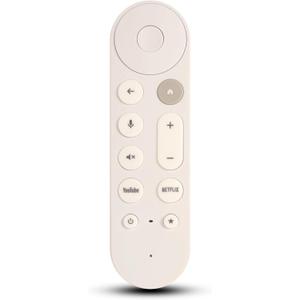 Voice Remote Replacement for Google TV Streamer 4K Voice Remote, Google Streamer Remote. Also Compatible with Chromecast Google TV and Streaming, with 2 Hot Key