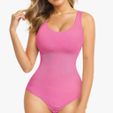 Nebility Womens' Waist Trainer Seamless Round Neck Tummy Control Shapewear Bodysuit, Size: XL/2XL