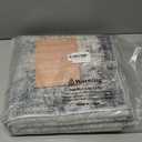 Washable Abstract Rug Entryway 3x4: Non Slip Ruuner for Kitchen Hallway - Soft Low Pile Stain Resistant Thin Carpet - Modern Home Decor for Contemporary Style Lover Pet Owner 3x4 Blue Grey