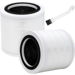 GoveeLife H7126 Mini Air Purifier Filter Replacement, 3-in-1 True HEPA(H13), 2 Pack