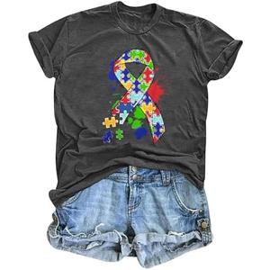 Be Like A Schwa It's Never Stressed Shirt Women Autism Awareness T Shirts Speech Therapy Dyslexia Tees Tops, Small