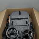 2 in 1 Baby Stroller Newborn Stroller Foldable Convertible Infant Stroller Pushchair Folding High Landscape Infant Carriage,Toddler Pushchair Gray Baby Stroller