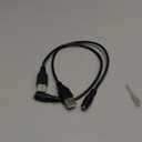 ECSiNG 2Pcs USB Male to DC 3.5x1.35mm Port Cable 5V DC Power Charging Cord USB 2.0 Male to DC Female Power Cord Electrical Accessories 32cm