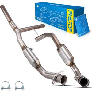 PHILTOP Left and Right Catalytic Converter Compatible with 2004-2006 F150 5.4L 4WD, 2006-2008 Mark LT 5.4L 4WD - Replace# 53569, 645217, 30494, 50553, 645218, 30495 (EPA Compliant)