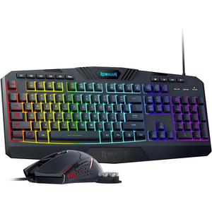 Redragon Updated S101 Programmable Gaming Keyboard and Mouse, RGB Backlit Keyboard Mouse with Software, Independent Macro Record Keys, Value Combo Set