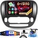 6+128G Radio for Kia Soul 2014 2015 2016 2017 Stereo Upgrade Android Screen 8 Core 9'' Touch Screen CarPlay Android Auto GPS Navigation AHD Backup Camera