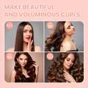 3PCS Heatless Hair Curler, Flexi Rod, For All Hair Types, Includes Brown, Black, Pink, Easy to Use, No Heat Curls, Overnight Curls, For Long Medium Hair