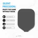 Shark Stealth Quiet Fin Noise-Reducing Paddle Cover for Pickleball, Contains Pads for 2 Paddles (Grey)