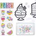 Creativity for Kids Big Gem Diamond Painting Kit: Sweets Stickers and Suncatchers - Diamond Art for Kids, DIY Stickers and Suncatcher Kit for Girls (Ages 6+)