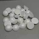 Foam Balls for Crafts, 24 PCS White Foam Balls Half Round Styrofoam for Artificial Flowers Polystyrene Hemispherical for Christmas Decoration and DIY Home Craft Project (Diameter 2 Inch)