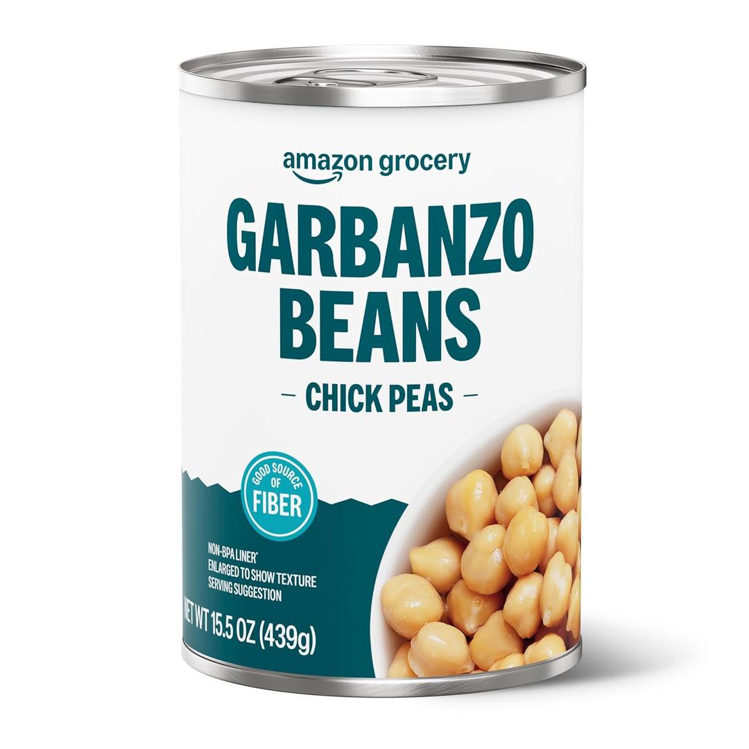 Amazon Grocery, Canned Garbanzo Beans, 15.5 Oz (EXP 01/07/28)