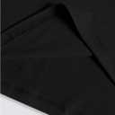 Verdusa Women's Letter Print Long Sleeve T Shirts Crew Neck Drop Shoulder Casual Tee Tops (Black, L)