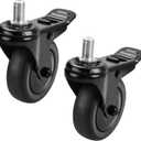 74064 Grill Locking Caster Wheel for Pit Boss - 3" 74064 Grill Stem Caster Replacement for Pit Boss Pro Series 1100, Austin XL Parts, Pit Boss 820, Navigator 850, Louisiana Grill, 2 Pack