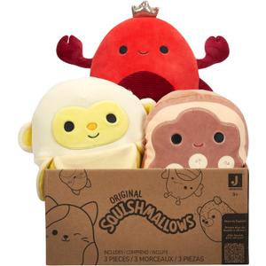 Squishmallows Original Mystery 3-Pack (8-Inch)  Official Jazwares Plush (Medium-Sized)
