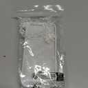 for iPhone 14 Pro Case, [2-in-1 with Clear Beads Pearl Beaded Wristlet Bracelet] Cute White Bow Print, Suitable for Women & Girls