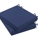 AAAAAcessories Outdoor Seat Cushions, 19x19 Inches, Blue, Pack of 2 