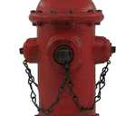 ornerx Resin Fire Hydrant Statue Decor 6" Tall - Small