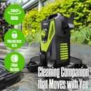 4800PSI PowerWasher with 4 Quick Connect Nozzles, Foam Cannon for Car, Lane, Patio Cleaning