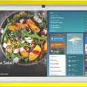 Aluminum Alloy Decorative Frame case for Echo Show 21 (Yellow Golden)