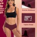 INNERSY Period Underwear for Women High Waisted Leak-Proof Postpartum Menstrual Panties 3-Pack (XXXL)