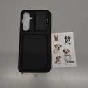 for Samsung Galaxy S25+ Plus Case Wallet, Built-in Stand & Card Holder & Camera Cover, Full Body Protective Rugged Multifunctional Wallet Kickstand Phone Cover Case for S25+ Plus 2025, Black