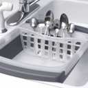 PrepWorks Collapsible Dish Drainer - Space-Saving, Expandable Dish Rack for Drying Plates, Cups, and Kitchen Utensils, Extends from 16.5" to 26.75" to Fit Over Most Sinks
