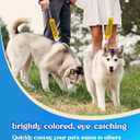 3 x Space Needed Leash Sleeve, Funny Yellow Dog Leash Wrap Alert Hanging ID Patch Tag, Do Not Pet Velcro Patch, Pet Birthday Gifts for Dog Lovers Owners