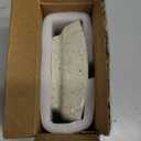 Self Draining Soap Dish, Ceramic Drain Soap Holder Waterfall Design Soap Saver for Shower, Bathroom, Sink, Kitchen and Countertop, Keeps Dry, Speckled Glaze (Rectangular)