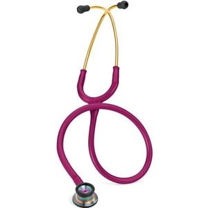 3M Littmann Classic II Infant Stethoscope, 2157, Stainless Steel Rainbow-Finish Chestpiece, 28" Raspberry Tube, Brass Stem, and Headset 3M Littmann Classic II Infant Stethoscope, 2157, Stainless Steel Rainbow-Finish Chestpiece, 28" Raspberry Tube, Brass Stem, and Headset