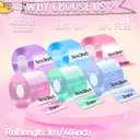 BENWIL 6 PCS Nano Tape Bubble Bubbles Kit for Kids with Box, Squishy Maker Making Kit, Birthday Gifts for 4 5 6 7 8 9 10 Year Old Girls Girl, Kids Toys for Girls 4-6 6-8 8-10 10-12