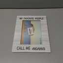 Beliran Nonna Gifts Picture Frame 5x7, Grandma Photo Frame, Christmas Mothers Day Birthday Gifts for Nonnas, My Favorite People Call Me Nonna Wooden Picture Photo Frames for Desk Home Room Decor