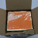 Yeaqee 50 Pcs Mini Metallic Foil Gift Bags with Handles 4x4. 75x2. 25'' Tiny Thank You Favor Bag Bulk with Tag for Father's Day Graduation Wedding Birthday Bridal Shower Party Favor(Orange, Gold)