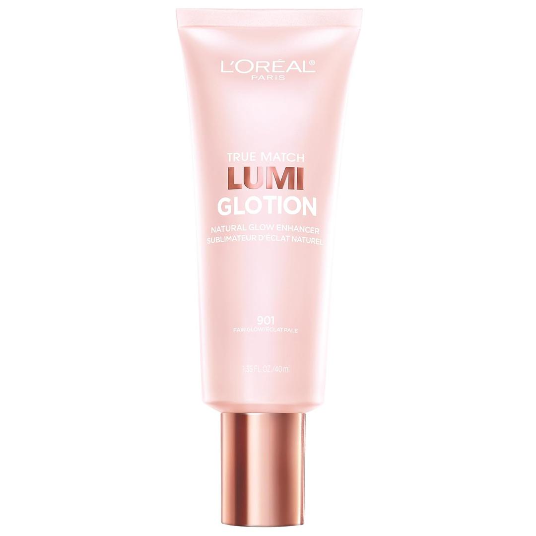 L'Oreal Paris Makeup True Match Lumi Glotion, Natural Glow Enhancer, Illuminator Highlighter, Bronzing Drops For a SunKissed Glow, 901 Fair