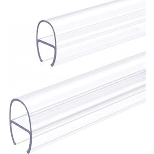 Glass Shower Door Seal Strip 2 Pack 39 Inch U Type Bottom Side Seal