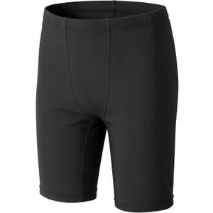 Somaibo Boys Swim Jammers, Youth Competitive Athletic Swimsuit UPF 50+ Quick Dry Swimming Shorts Trunks, 7-8 Years 